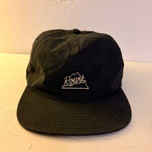 Roark “Artifacts of Adventure” Black Waxed Cotton Snapback Hat – One Size